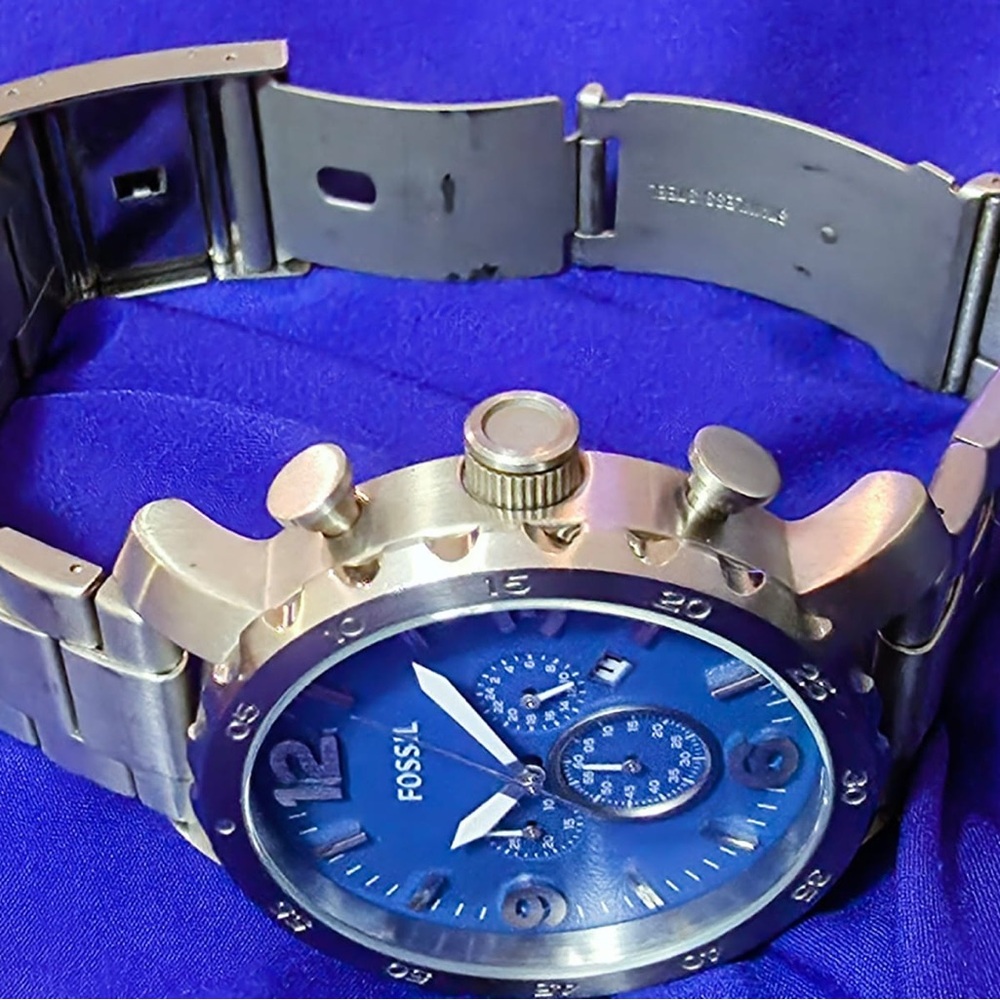 Fossil Gage Chrono 50mm Blue Dial Men's Chrono Watch - Picture 4 of 8